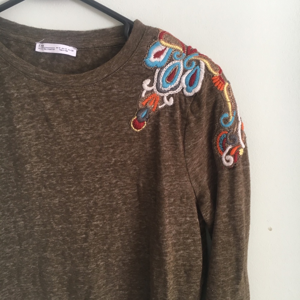 Zara Embroidered Sweater